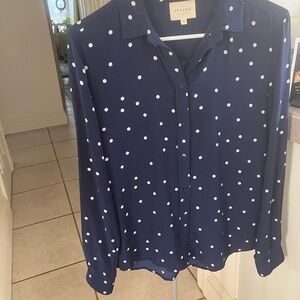 Sezane Ann Shirt in 100 percent silk